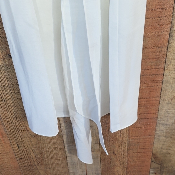 😊White House Black Market Elegant Pencil White Sleeveless Dress - Picture 9 of 13